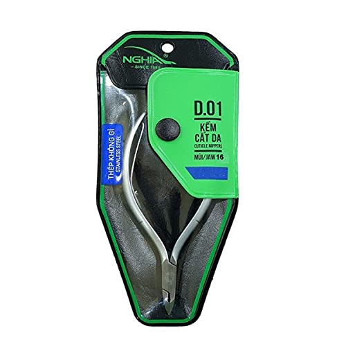Professional Stainless Steel Cuticle Nipper C03 D01 Jaw 16 KEM Nghia Cuticle Cutter Trimmer Manicure Tools with 1 Spring Perfect Nail Care Tool at HomeSpaSaloon Osimihome 1 PCS